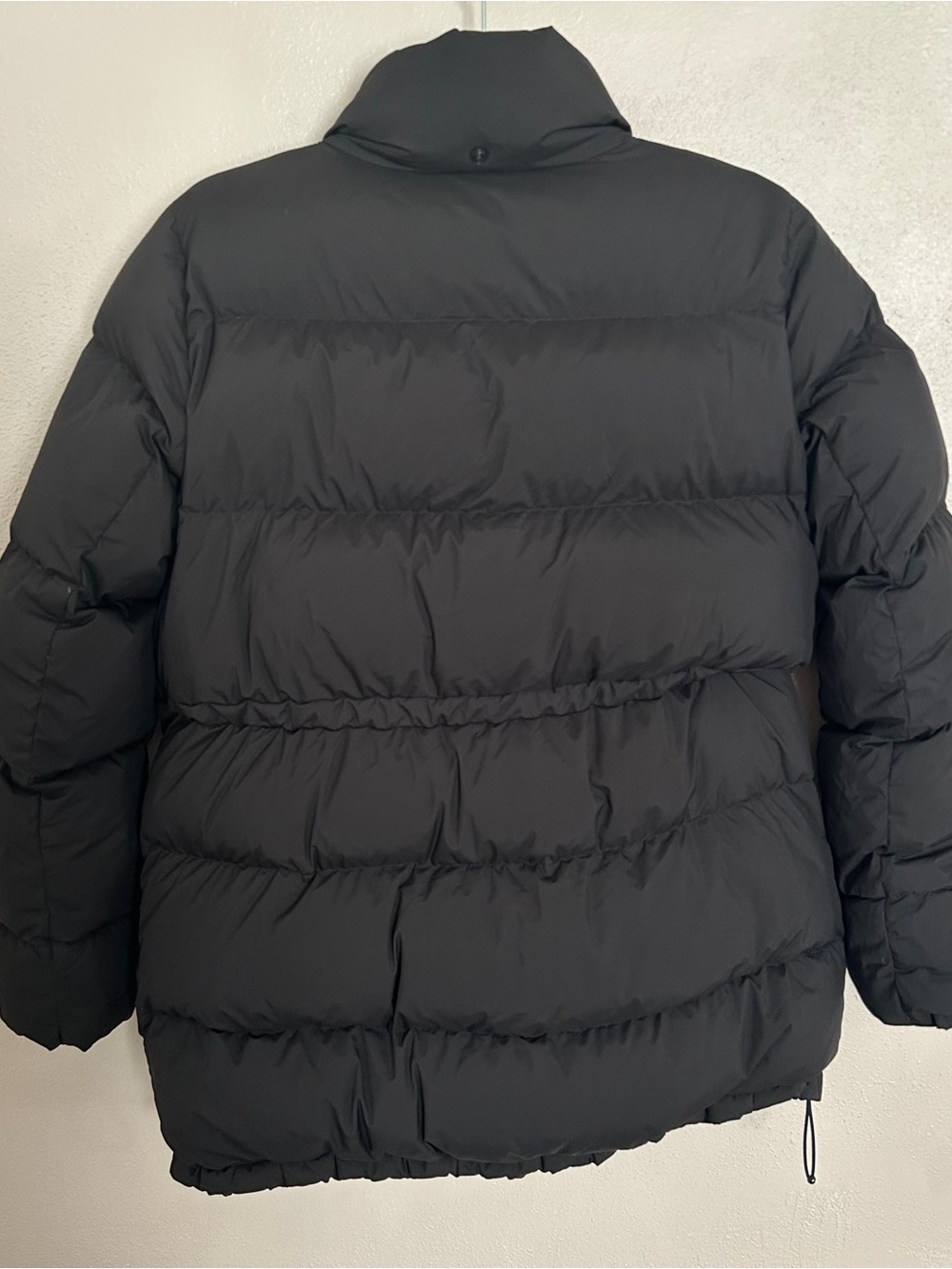 Lululemon Cinch Waist 600 Down Full Zip Puffer Jacket black no hood - Picture 3 of 12